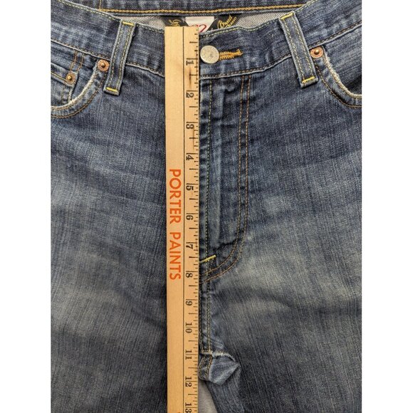 Lucky Brand Dungarees Jeans Mens 32x32 Blue Classic Fit Straight Leg Zip Fly - Picture 5 of 16